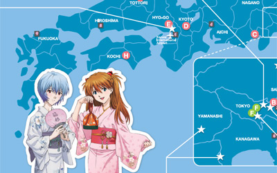 Japan Anime Map
